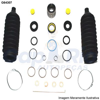 Kit Reparo Caixa de Direção Hidráulica Fiat Uno 95/... Tempra 8/16v 94/98 (CAIXA TRW) STEERTECH