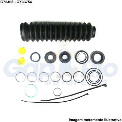 Kit Reparo Caixa de Direção Hidráulica VW Santana Quantum Versailles Royale 93/... (P/ Caixa Modelo: TRW) 