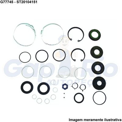 Kit Reparo Caixa de Direção Hidráulica Renault Megane (P/ Caixa Modelo: KOYO)