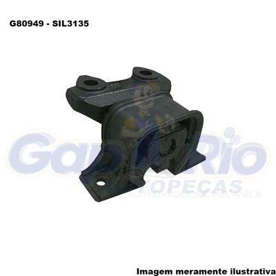 Coxim do Motor Gm Corsa, Meriva, Montana 2003/...(em diante) (Dianteiro Direito)