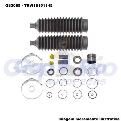 Kit Reparo Caixa de Direção Hidráulica Vw Gol, Voyage, Saveiro 2009/...(em diante) TRW