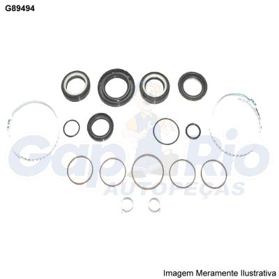 Kit Reparo Caixa de Direção Hidráulica Renault 19 1993/1999 Clio 1994/1998 Nevada 1993/1999 (P/ Caixa Modelo: ZF)