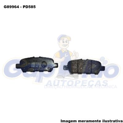 Pastilha de Freio Traseira Nissan Sentra, Suzuki, Vitara, 350z