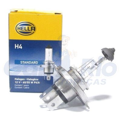 Lâmpada H4 12v 60/55w Original Hella