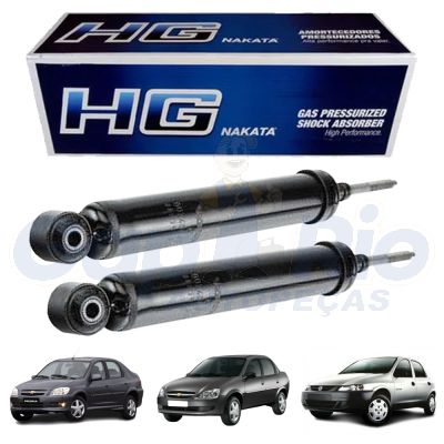 Kit Amortecedor Traseiro Gm Celta Corsa Prisma 1994 A 2012