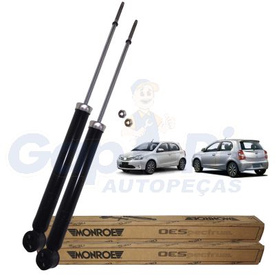 Par Amortecedor Traseiro Toyota Etios 2012 2013 2014 2015