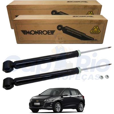 Par Amortecedor Traseiro GM Onix Plus Hatch 2019 2020 2021