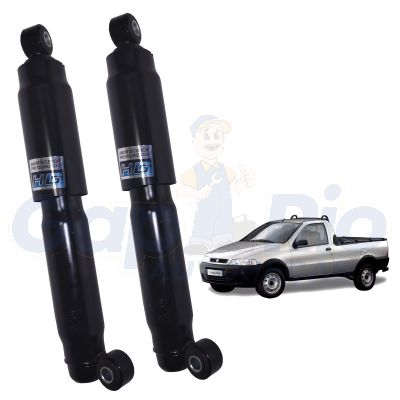 Par Amortecedor Traseiros Fiat Strada 1999 Em Diante
