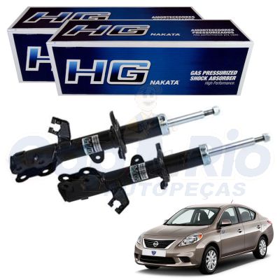 Par Amortecedor Dianteiro Esq/Dir Nissan Versa 2011 A 2020