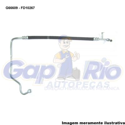 Mangueira Flexível de Direção Hidráulica GM Omega (Pressão)