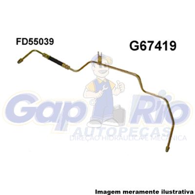 Mangueira Flexível de Direção Hidráulica Ford Escort 97/… (Pressão)