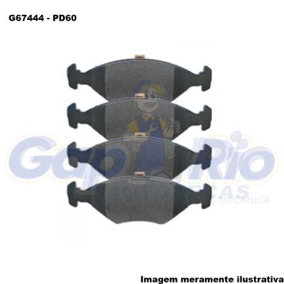 Pastilha de Freio Dianteira Fiat Palio, Fiorino, Siena