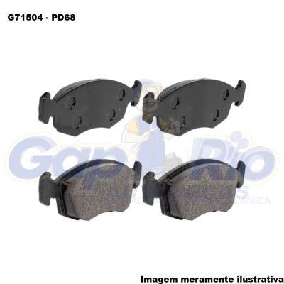Pastilha de Freio Dianteira Fiat Palio, Siena, Doblo, Strada