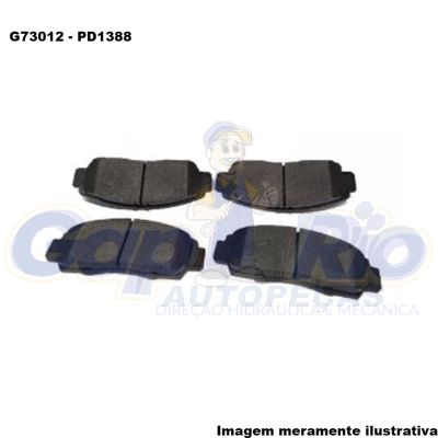 Pastilha de Freio Dianteira Honda New Civic, Civic