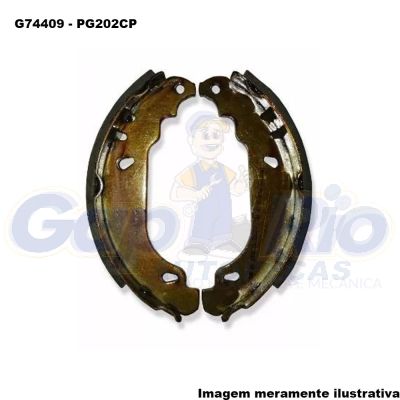 Sapata de Freio Peugeot 206 1998/...(em diante) (Sistema Bosch)