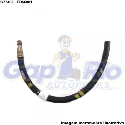 Mangueira Flexível de Direção Hidráulica Ford Del Rey (Retorno)