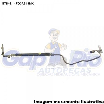 Mangueira Flexível de Direção Hidráulica Ford Fiesta e Courrier Rocan (Pressão)