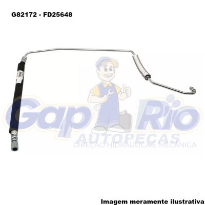 Mangueira Flexível de Direção Hidráulica GM Celta (Pressão)