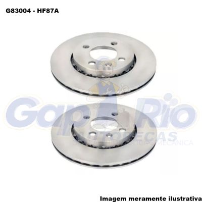 Disco de Freio Vw Gol 1.0 8v 2008/...(em diante)(Dianteiro)