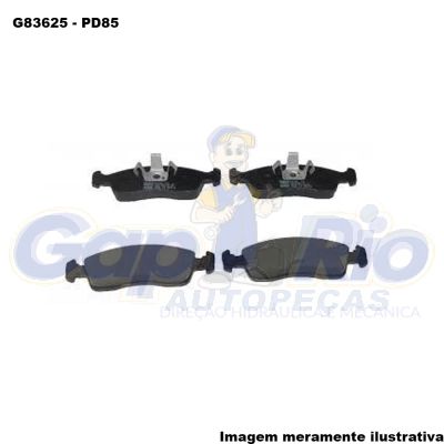 Pastilha de Freio Danteira Fiat Palio, Uno Vivace, Uno Way, Citroen C3