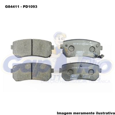 Pastilha de Freio Traseira Hyundai I30, IX35, Kia Cerato, Kia Sportage