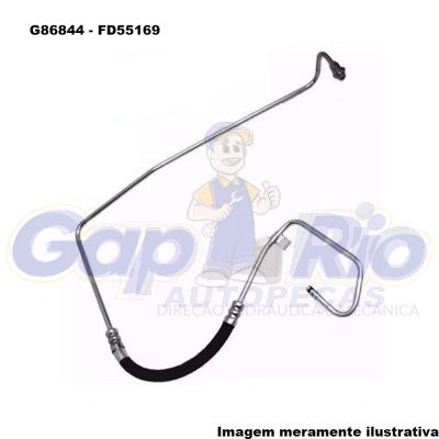 Mangueira Flexível de Direção Hidráulica Ford Ecosport 1.6 ZETEC 07/… (Pressão)