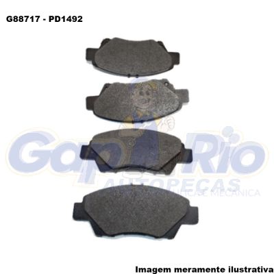 Pastilha de Freio Dianteira Honda City, Fit