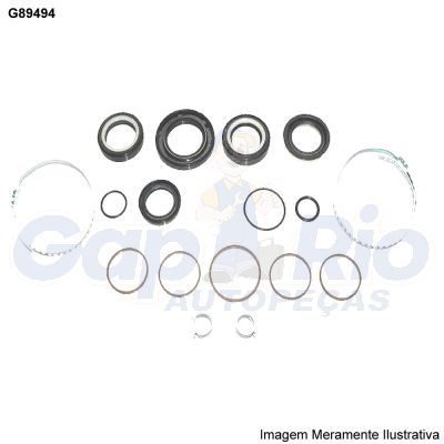 Kit Reparo Caixa de Direção Hidráulica Renault 19 1993/1999 Clio 1994/1998 Nevada 1993/1999 (P/ Caixa Modelo: ZF)